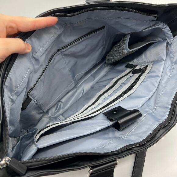 IHKWIP Cargo Catchall Tote with Two Crossbody Straps Metallic Black - Picture 11 of 16